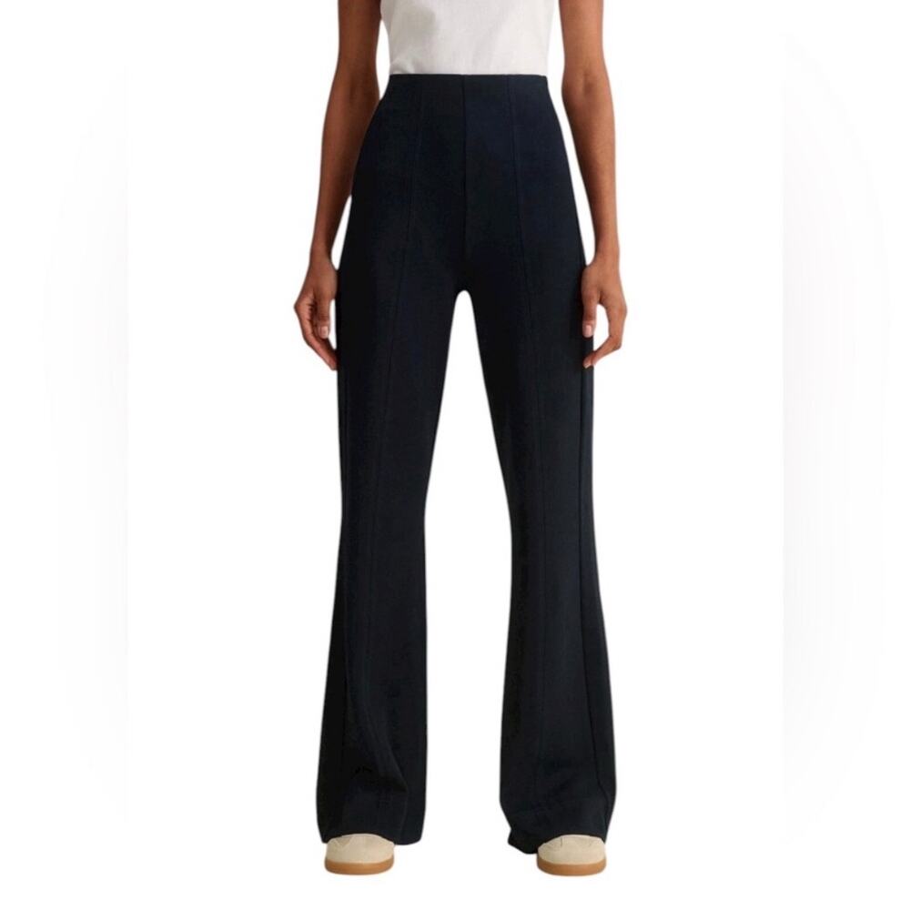 ME + EM Simplicity Ponte Kick Flare Pant Dark Navy Blue 12